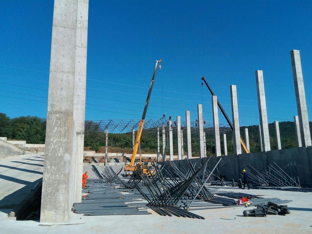 湘潭搅拌站网架